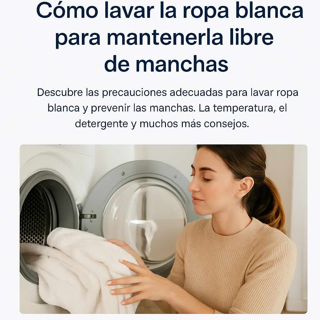 como lavar la ropa blanca