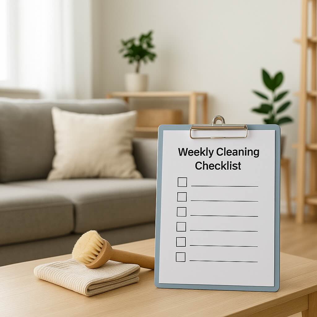 checklist semanal para un hogar funcional