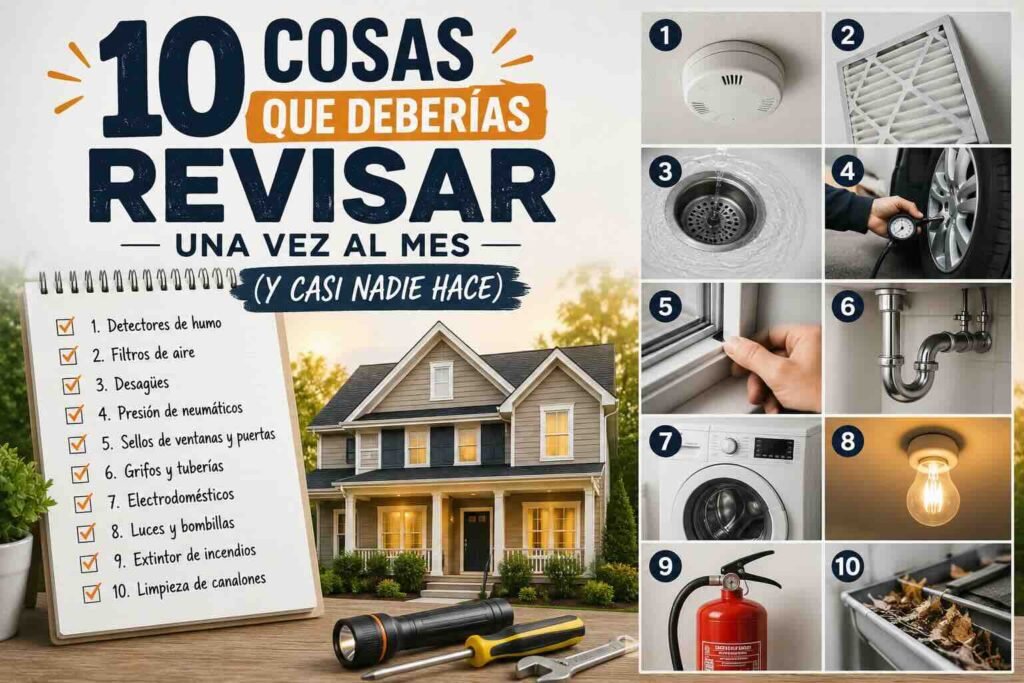 10 cosas que deberías revisar una vez al mes en casa